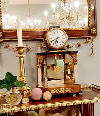 Small Biedermeier Clock, Austria, 1820-KMT-1284549