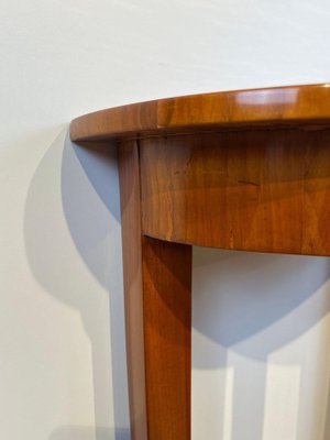 Small Biedermeier Demi-Lune Console Table in Cherry Wood, 1830-NNB-1788050