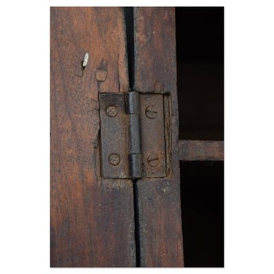 Small Black Wooden Storage Buffet, 20th Century-NQ-1754778