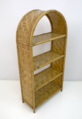 Small Bookshelves in Italian Bamboo, 1970s, Set of 2-FER-1318855