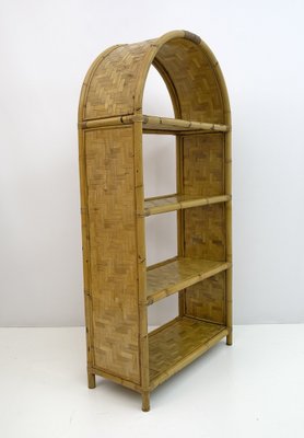 Small Bookshelves in Italian Bamboo, 1970s, Set of 2-FER-1318855