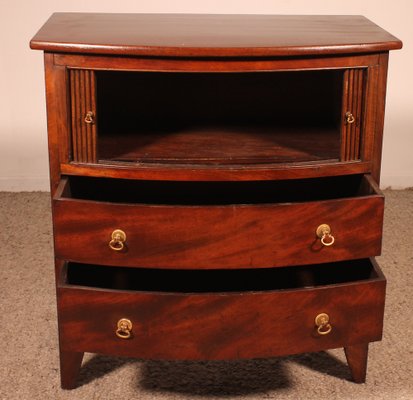 Small Bowfront Chest of Drawers, 19th Century-HPU-1764496