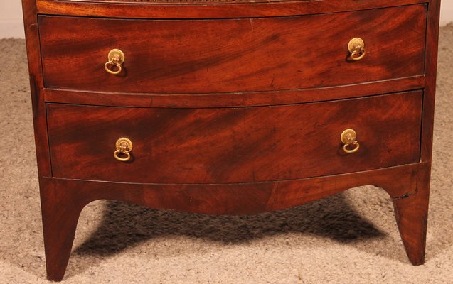 Small Bowfront Chest of Drawers, 19th Century-HPU-1764496