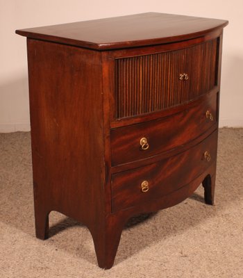 Small Bowfront Chest of Drawers, 19th Century-HPU-1764496