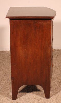 Small Bowfront Chest of Drawers, 19th Century-HPU-1764496