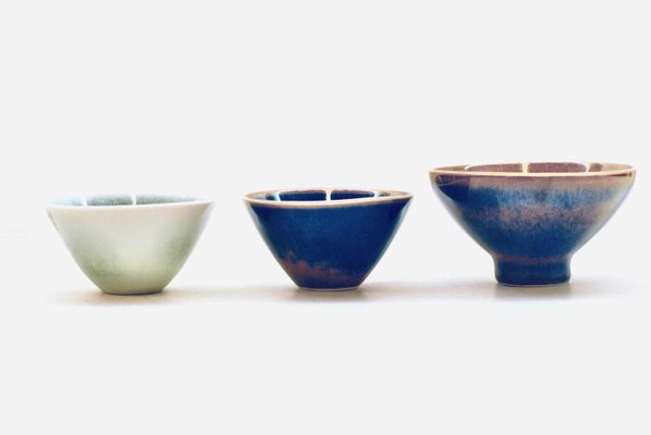 Small Bowls by Carl Harry Stålhane for Rörstrand, 1950s, Set of 3-HYQ-1226259