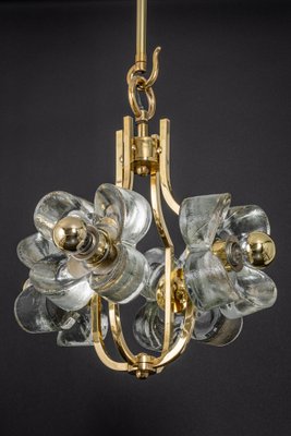 Small Brass and Crystal Glass Pendant from Sische, Germany, 1970s-UGR-1085418