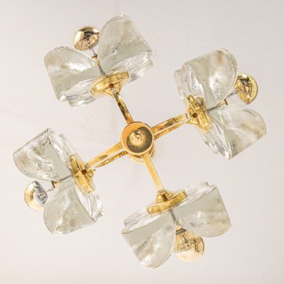 Small Brass and Crystal Glass Pendant from Sische, Germany, 1970s-UGR-1085418