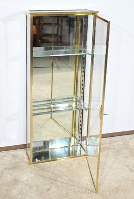 Small Brass Display Case, 1930s-RVK-1806949