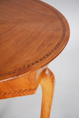 Small Brown Biedermeier Side Table in Elm, 1780s-WHY-1768431