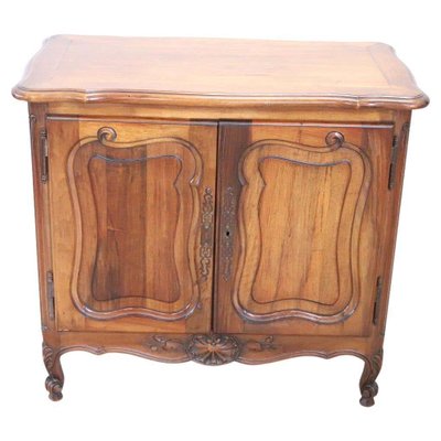 Small Carved Walnut Cabinet, 1920s-DCO-1161029