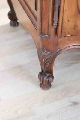 Small Carved Walnut Cabinet, 1920s-DCO-1161029