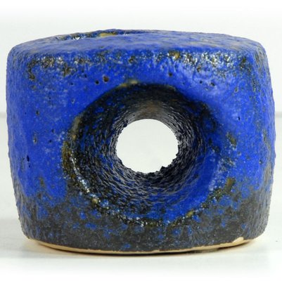 Small Ceramic Ives Klein Blue Vase from Silberdistel, 1960s.-GIW-1823789