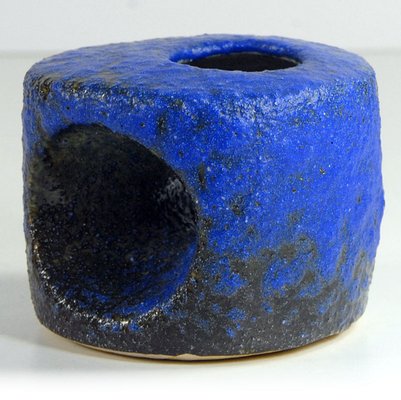 Small Ceramic Ives Klein Blue Vase from Silberdistel, 1960s.-GIW-1823789