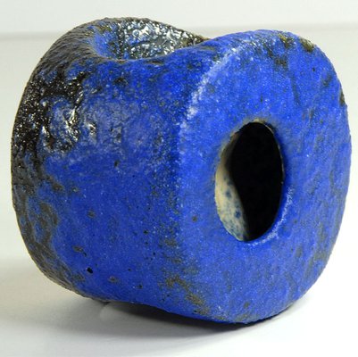 Small Ceramic Ives Klein Blue Vase from Silberdistel, 1960s.-GIW-1823789