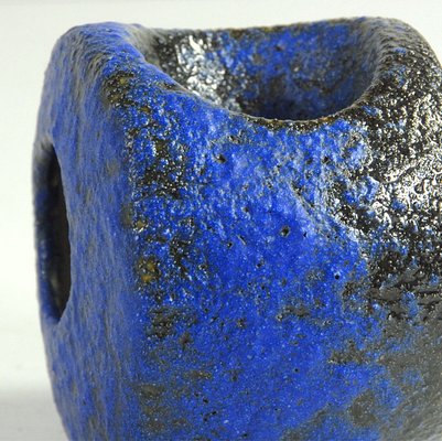 Small Ceramic Ives Klein Blue Vase from Silberdistel, 1960s.-GIW-1823789