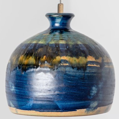 Small Ceramic Pendant Light, Denmark, 1970s-VDW-1754771