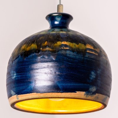 Small Ceramic Pendant Light, Denmark, 1970s-VDW-1754771