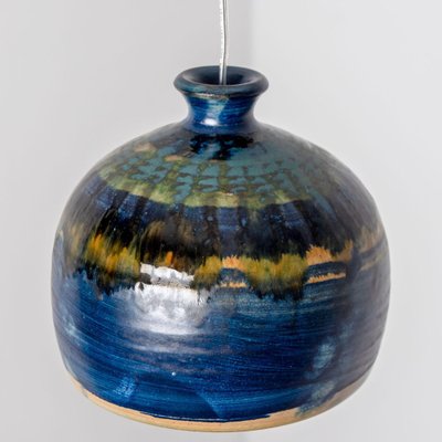 Small Ceramic Pendant Light, Denmark, 1970s-VDW-1754771