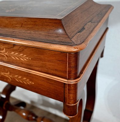 Small Charles X Writing Dressing Table, 19th Century-RVK-1395727