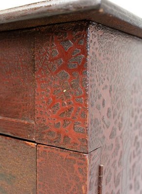 Small Chest of Drawers in Pine and Cracked Varnish, 1920s-RVK-1438366