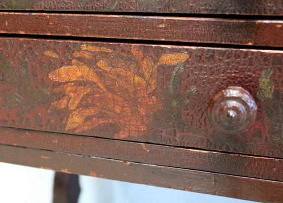 Small Chest of Drawers in Pine and Cracked Varnish, 1920s-RVK-1438366