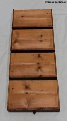 Small Chest of Drawers in Pine and Cracked Varnish, 1920s-RVK-1438366