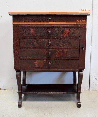 Small Chest of Drawers in Pine and Cracked Varnish, 1920s-RVK-1438366