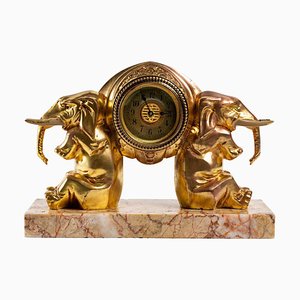 Small Clock with Elephants-WFS-1241480