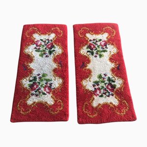 Small Colorful Rugs in Thick Wool, 1970s, Set of 2-WQQ-1219413