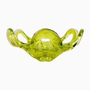 Small Czech Art Glass Bowl attributed to Josef Hospodka for Chribska Glassworks, 1960s-TZ-2018691