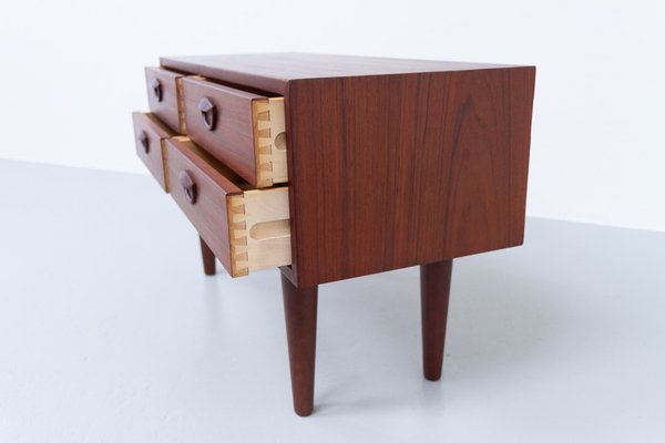 Small Danish Teak Chest of Drawers by Kai Kristiansen for FM, 1960s-WIX-1705092