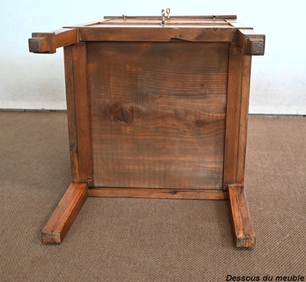 Small Directoire Style Scriban Desk Cabinet in Walnut, Early 20th Century-RVK-1410727