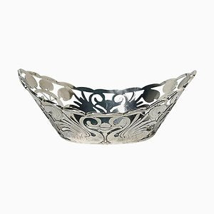 Small Dutch Art Nouveau Silver Basket by Cornelis Van Baaren, 1899-UCH-1224185