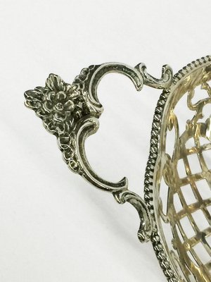 Small Dutch Silver Bonbon Basket by J. Krins, Schoonhoven, 1962-UCH-1224573