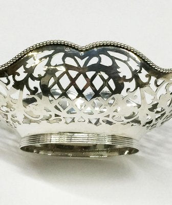 Small Dutch Silver Bonbon Basket by J. Krins, Schoonhoven, 1962-UCH-1224573