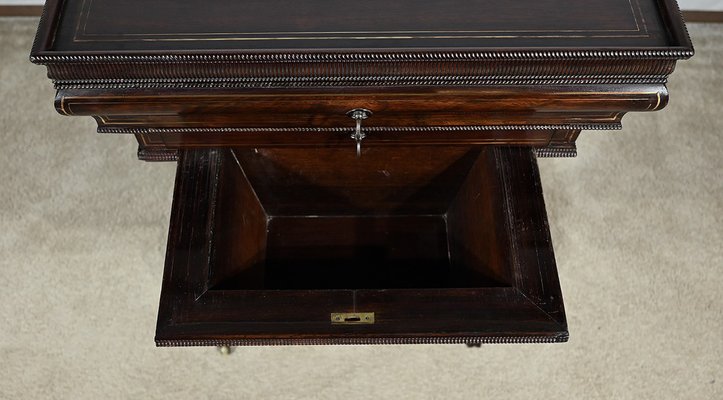 Small Early 19th Century Restoration Hairdresser Table in Rosewood-RVK-1787506