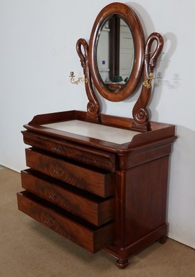 Small Early 19th Century Restoration Period Psyche Commode-RVK-1378164