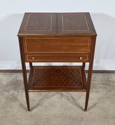 Small Early 20th Century Directory Mahogany Living Room Table, 1890s-RVK-1818516