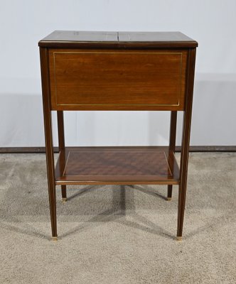 Small Early 20th Century Directory Mahogany Living Room Table, 1890s-RVK-1818516