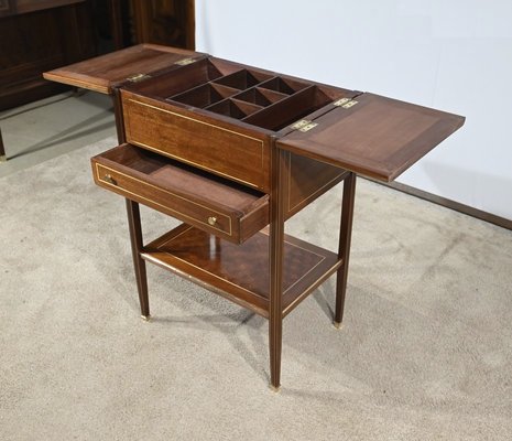 Small Early 20th Century Directory Mahogany Living Room Table, 1890s-RVK-1818516