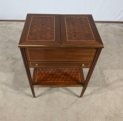 Small Early 20th Century Directory Mahogany Living Room Table, 1890s-RVK-1818516