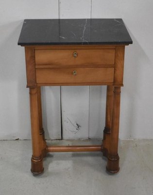 Small Empire Style Solid Birch Side Table, Early 1800s-RVK-857956