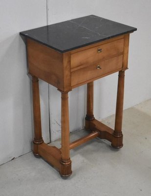 Small Empire Style Solid Birch Side Table, Early 1800s-RVK-857956