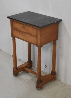 Small Empire Style Solid Birch Side Table, Early 1800s-RVK-857956