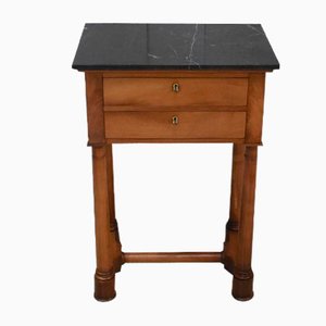 Small Empire Style Solid Birch Side Table, Early 1800s-RVK-857956