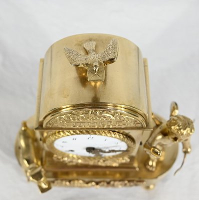 Small Empire Travel Clock, Early 19th Century-RVK-1745957