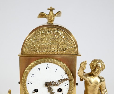 Small Empire Travel Clock, Early 19th Century-RVK-1745957