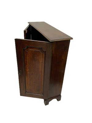 Small English 2 Doors Oak Wall Cupboard, 1820s-UCH-1308885