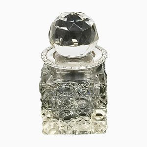 Small English Crystal & Silver Scent Bottle from Boots Pure Drug Company, 1908-UCH-1224699